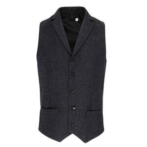 Premier Mens Herringbone Vest / Charcoal